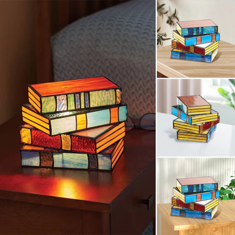 Bunte Harz-Tischlampe im Tiffany-Stil