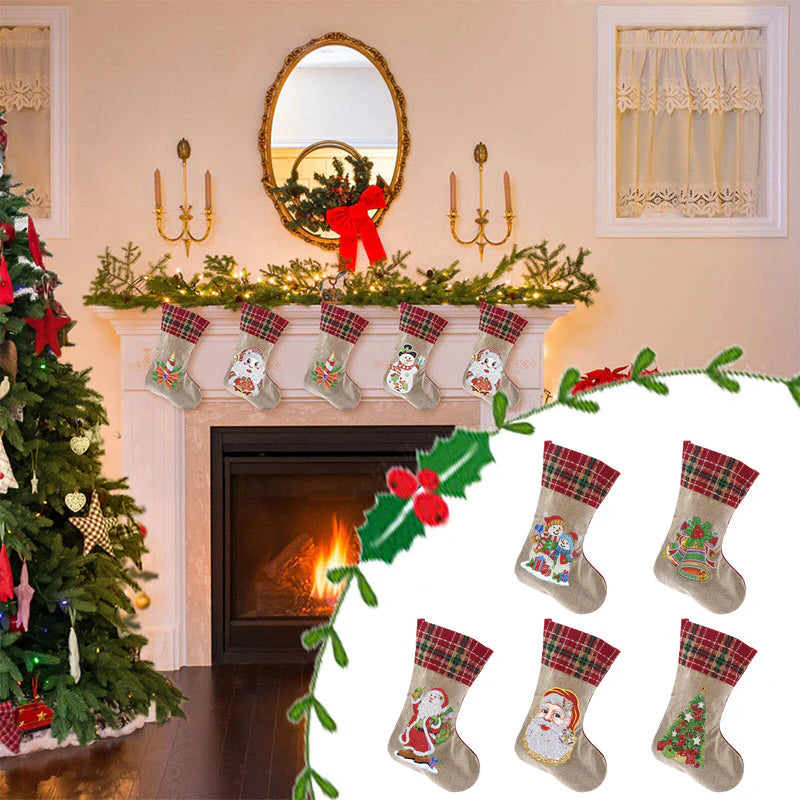 Personalisierbare Weihnachtssocke – Kreativ & Festlich