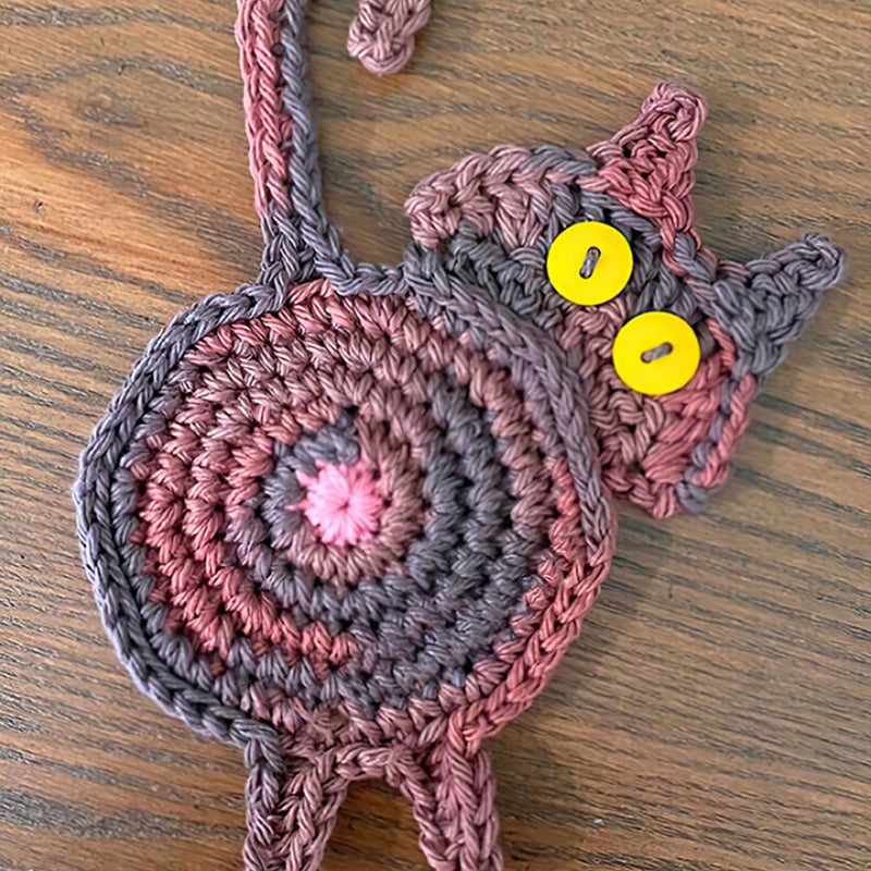 KatzenPfötchen – Handgefertigte Strickuntersetzer