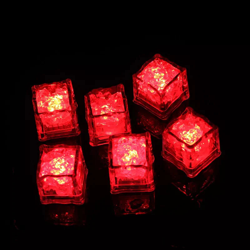 LED Eiswürfellichter – Mehrfarbiges Beleuchtungs-Set (12 Stück)
