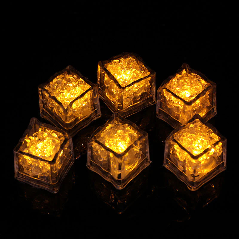 LED Eiswürfellichter – Mehrfarbiges Beleuchtungs-Set (12 Stück)
