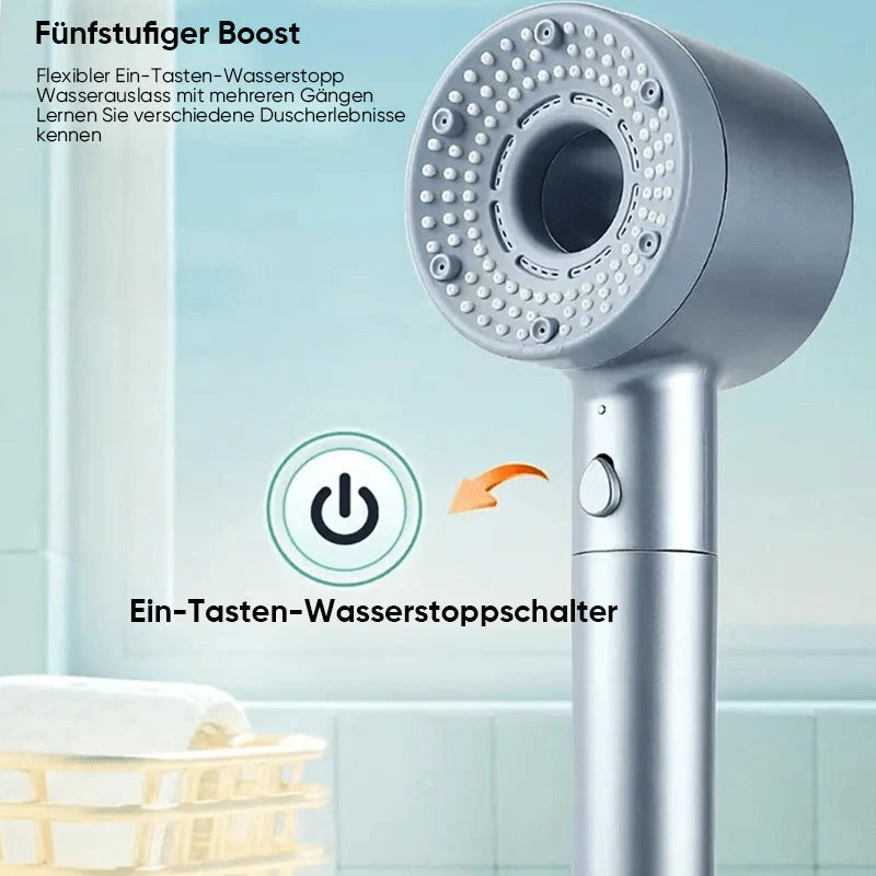 Hochleistungs-Duschfilter mit Wasserdruckverstärkung