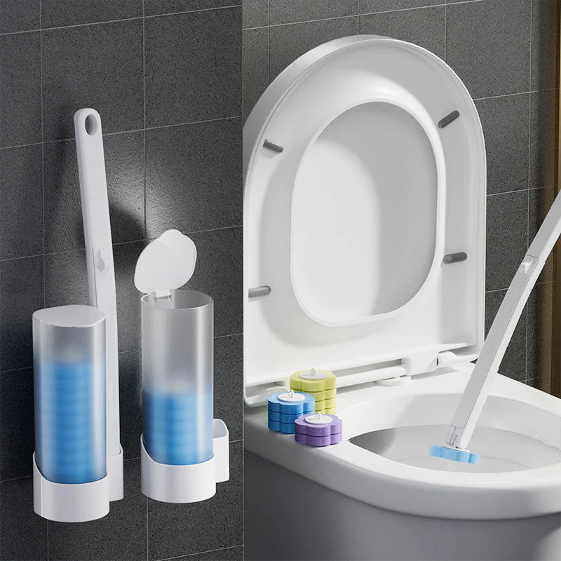Einweg-Toilettenbürste mit Nachfüllköpfen