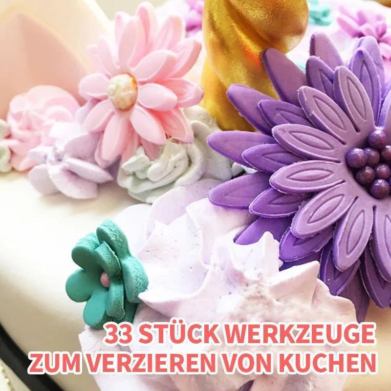 Kreatives Kuchen-Dekorationsset – 33-teilig