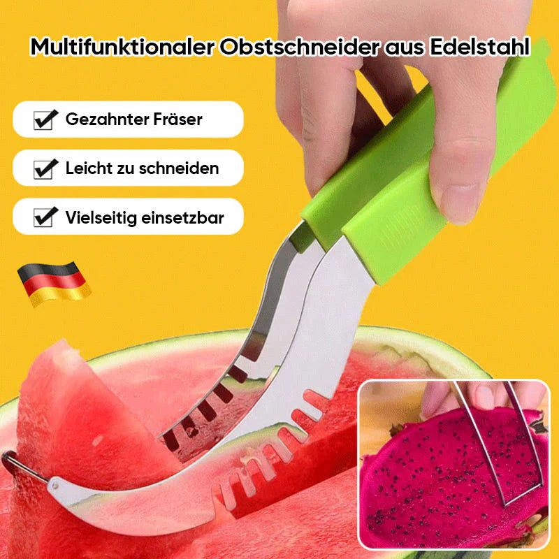 Vielseitiger Edelstahl-Obstschneider