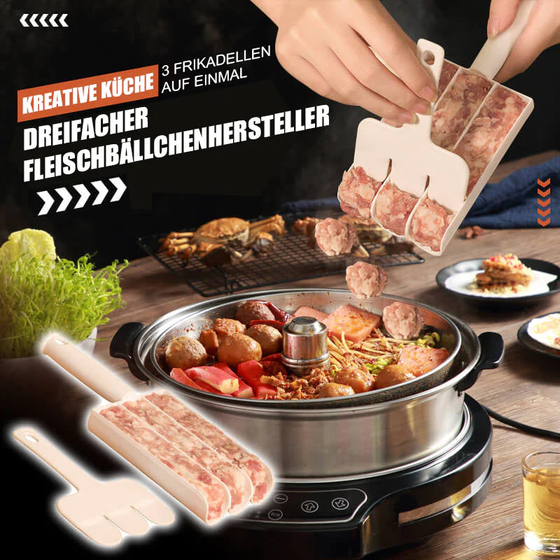 Drei-Kugel Fleischformer – Perfekte Fleischbällchen im Handumdrehen!