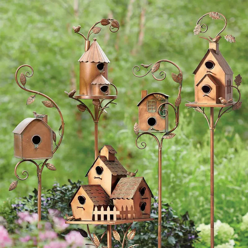 Metall-Vogelhaus für den Garten – Dekorativ & wetterfest