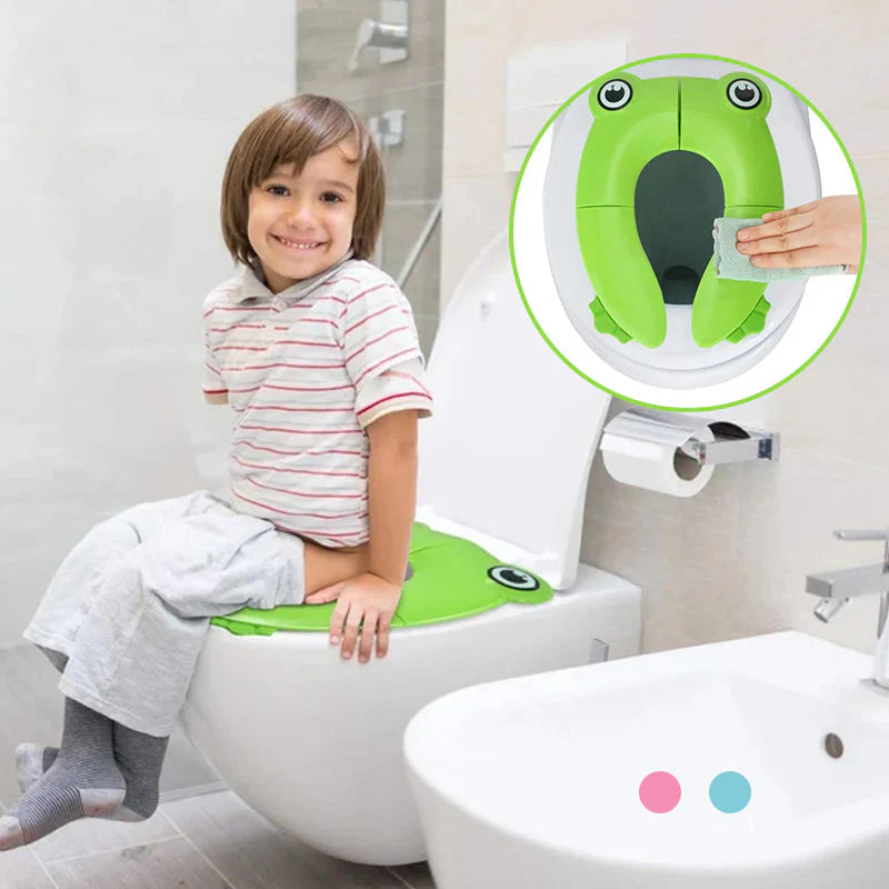 Kompakter Kinder-Toilettensitz zum Zusammenklappen