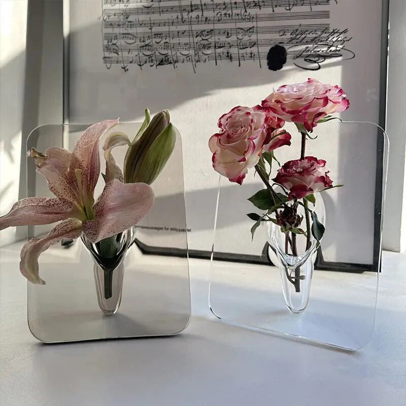 Elegante Acryl-Bilderrahmen-Vase – Stilvolle Dekoration für jedes Zuhause!