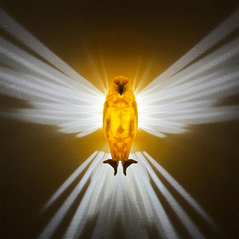 Vogel Wandlampe