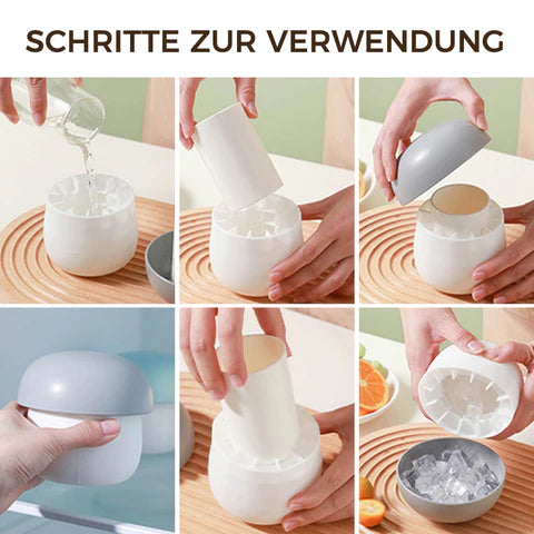 Pilzförmiger Silikon-Eiswürfelbehälter – Perfekt für coole Erfrischungen!