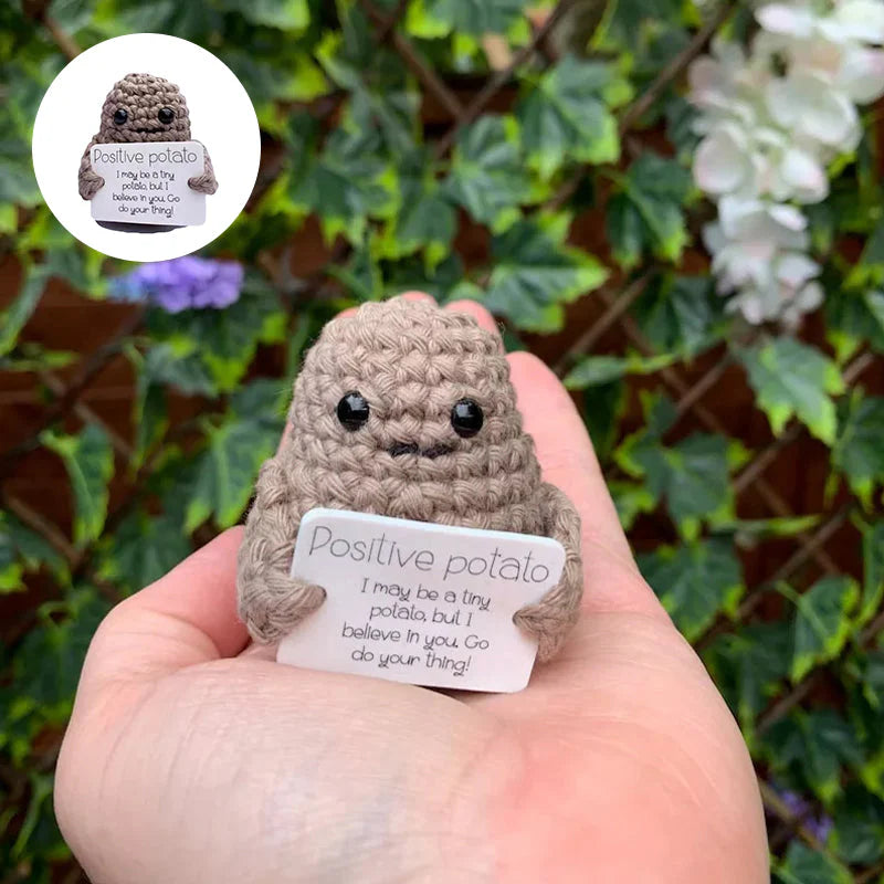 Fröhliche Glückskartoffel – Gestricktes Kuschelgeschenk