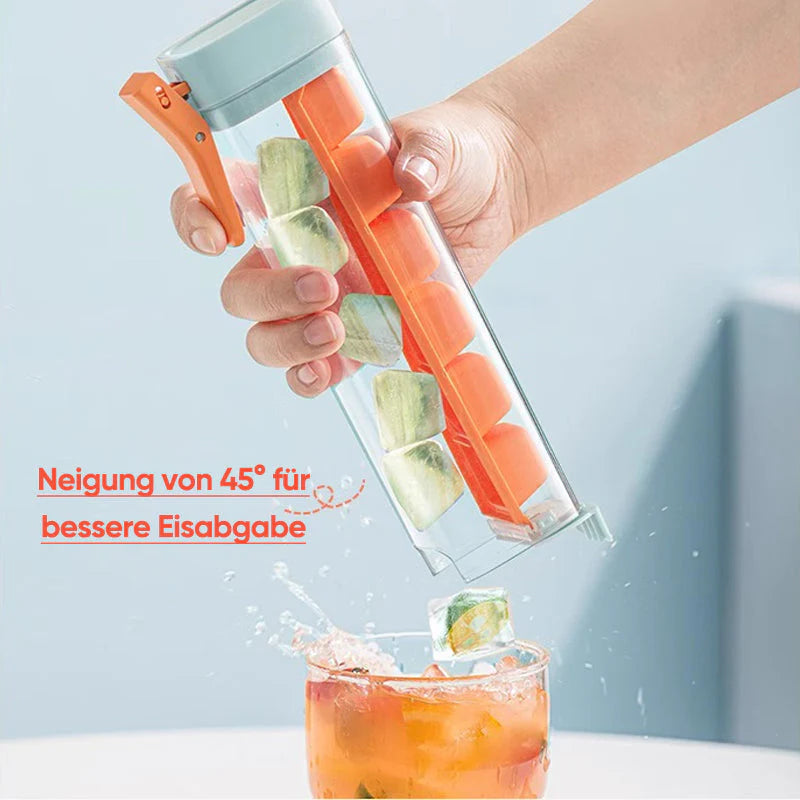 Praktische Eiswürfelform mit Druckfunktion – Perfekt für kühle Getränke