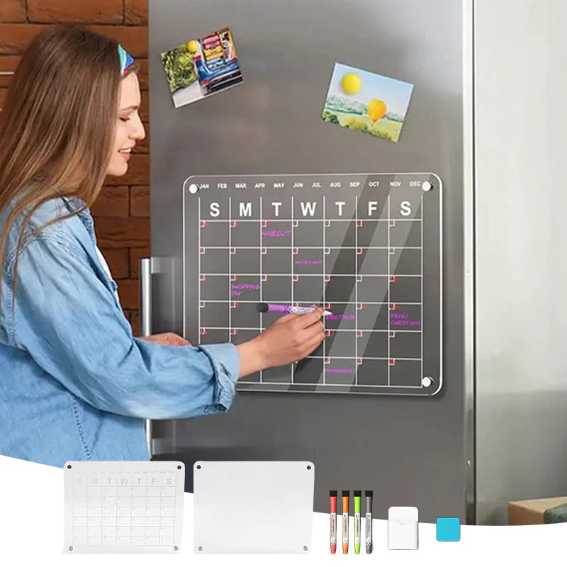 Magnetischer Kühlschrank-Planer mit Memo-Set