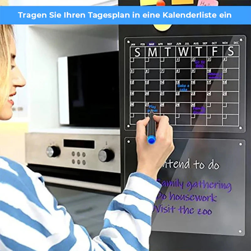 Magnetischer Kühlschrank-Planer mit Memo-Set