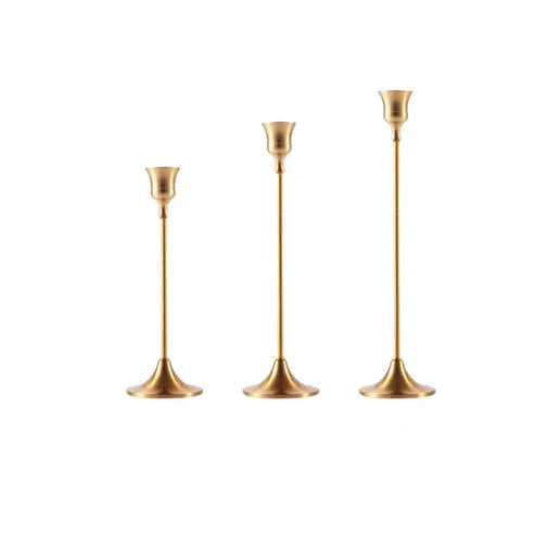 Eleganter Goldener Kerzenhalter