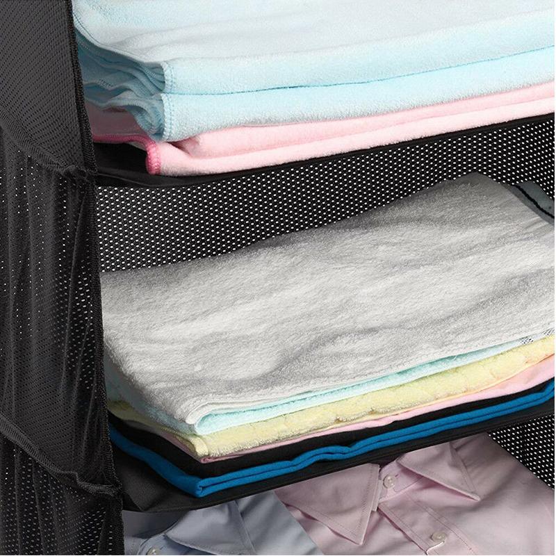 3-in-1 Faltbarer Aufbewahrungsbeutel mit Haken – Vielseitiger Kleiderschrank-Organizer für Reisen und Zuhause