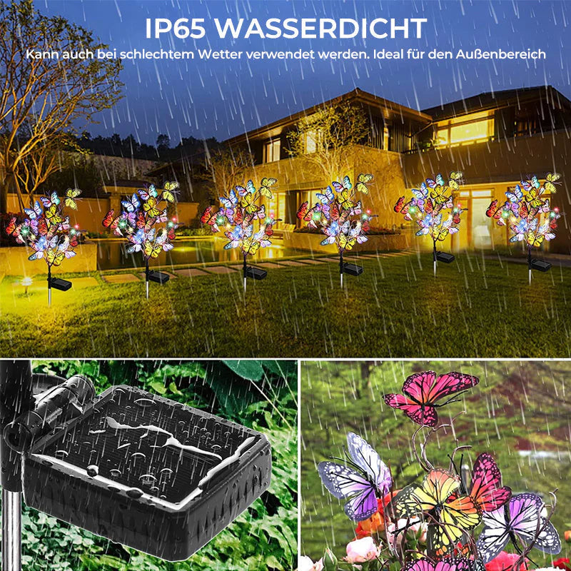 Solar-Schmetterlingslichter für den Garten