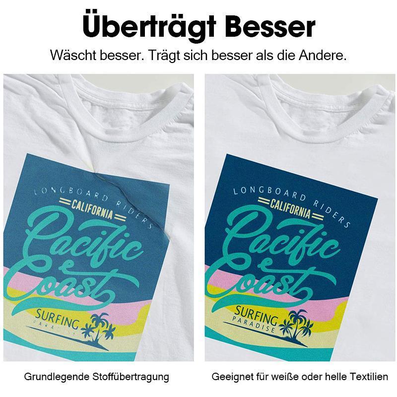 Textil-Transferpapier für Tintenstrahldrucker – Ideal für helles Gewebe