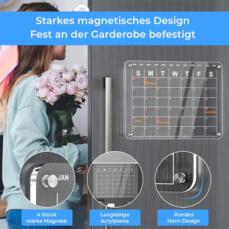 Magnetischer Kühlschrank-Planer mit Memo-Set