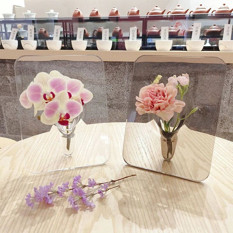 Elegante Acryl-Bilderrahmen-Vase – Stilvolle Dekoration für jedes Zuhause!