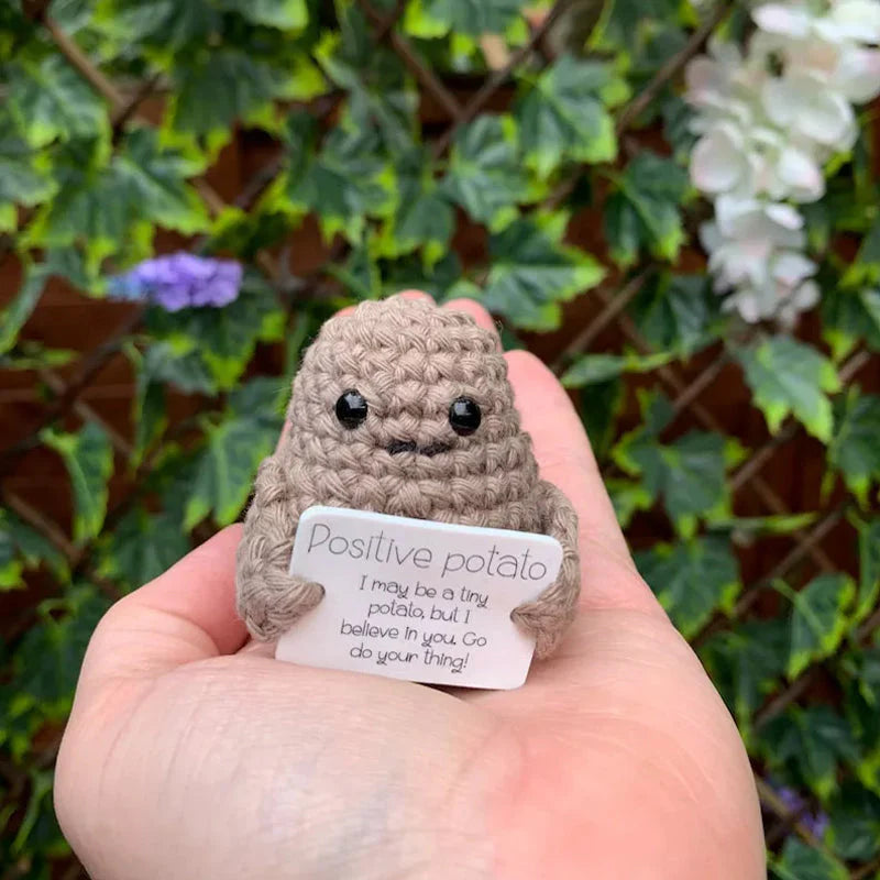 Fröhliche Glückskartoffel – Gestricktes Kuschelgeschenk