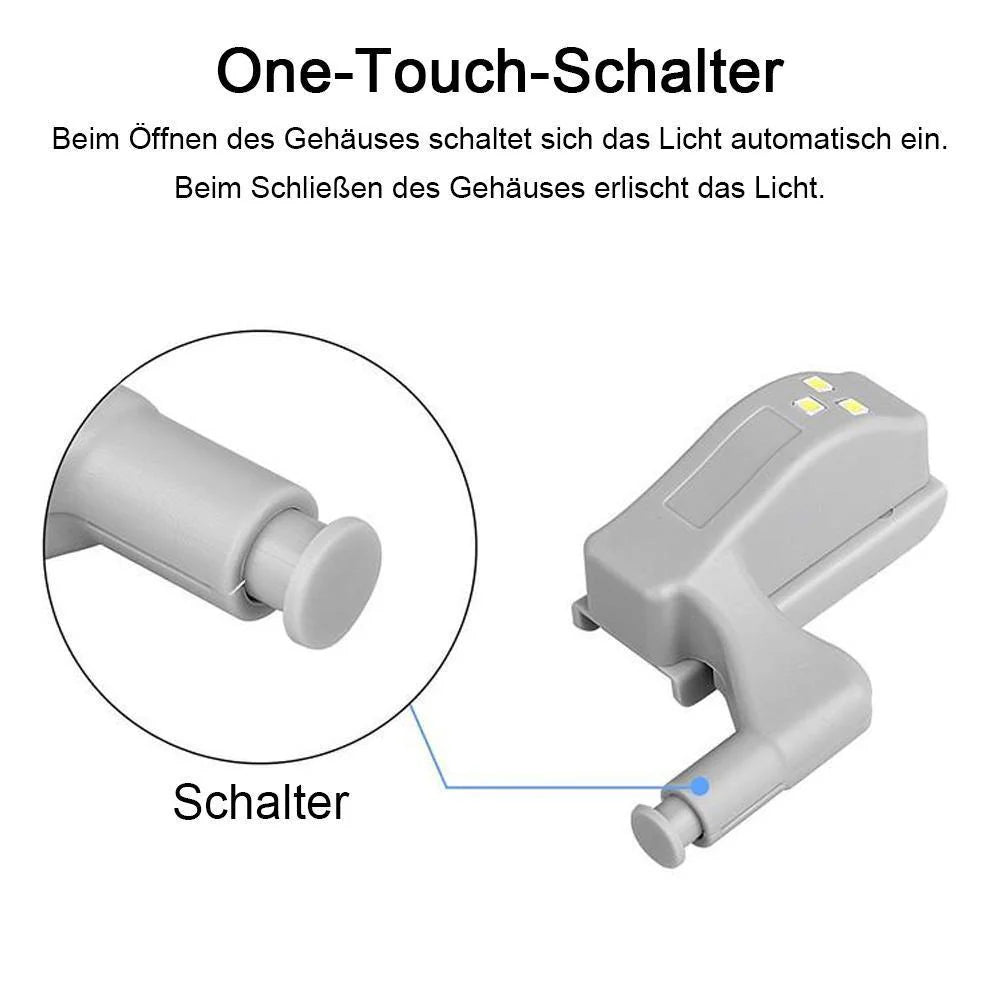 Praktische LED Scharnierbeleuchtung (10er Set)