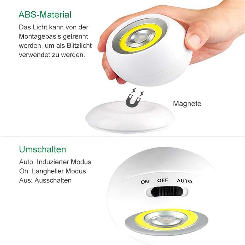 LED-Sensorlicht mit Magnet-Halterung