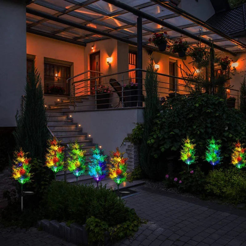 Solarbetriebene Weihnachtsbaum-Gartenleuchten – Magische Beleuchtung für dein Zuhause!