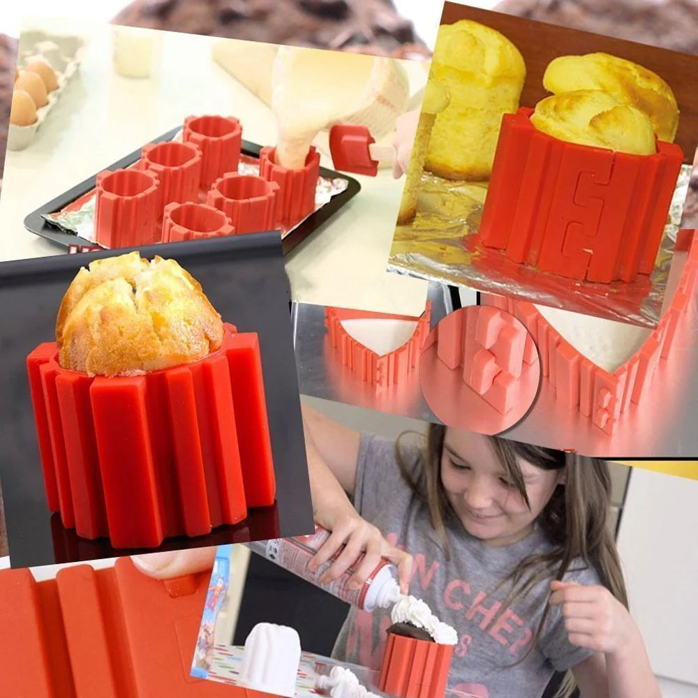 Flexibler Silikon-Kuchenform-Set (4-teilig)