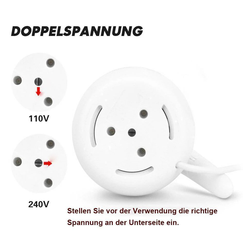Faltbare Reise-Silikonkannen mit Universalstecker