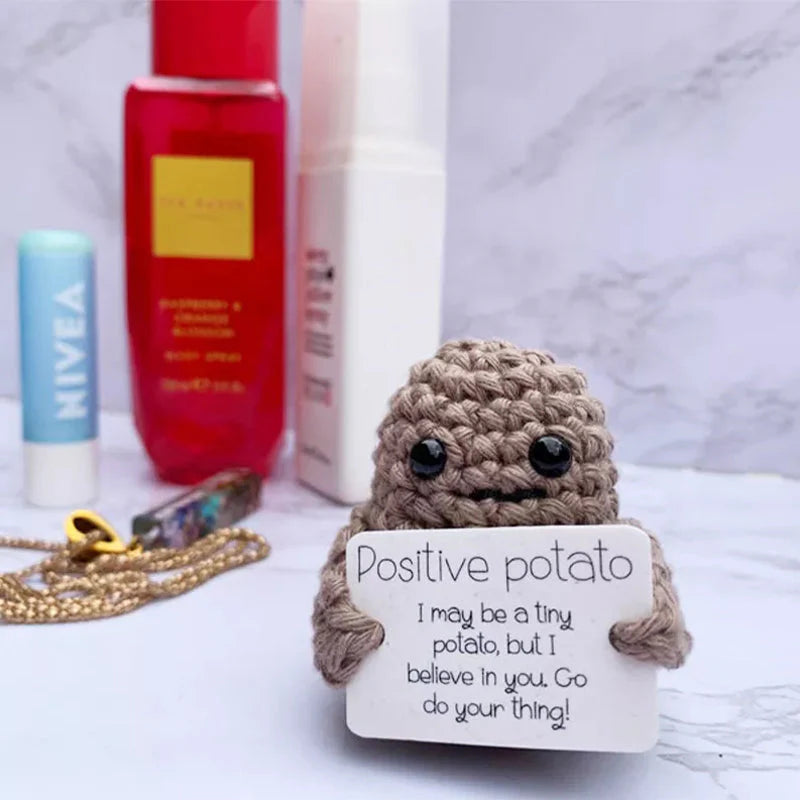 Fröhliche Glückskartoffel – Gestricktes Kuschelgeschenk