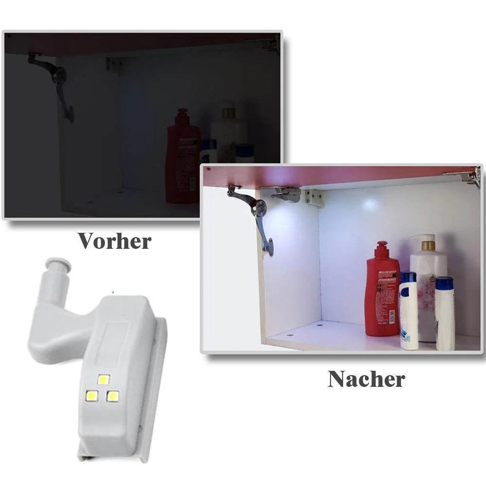 Praktische LED Scharnierbeleuchtung (10er Set)