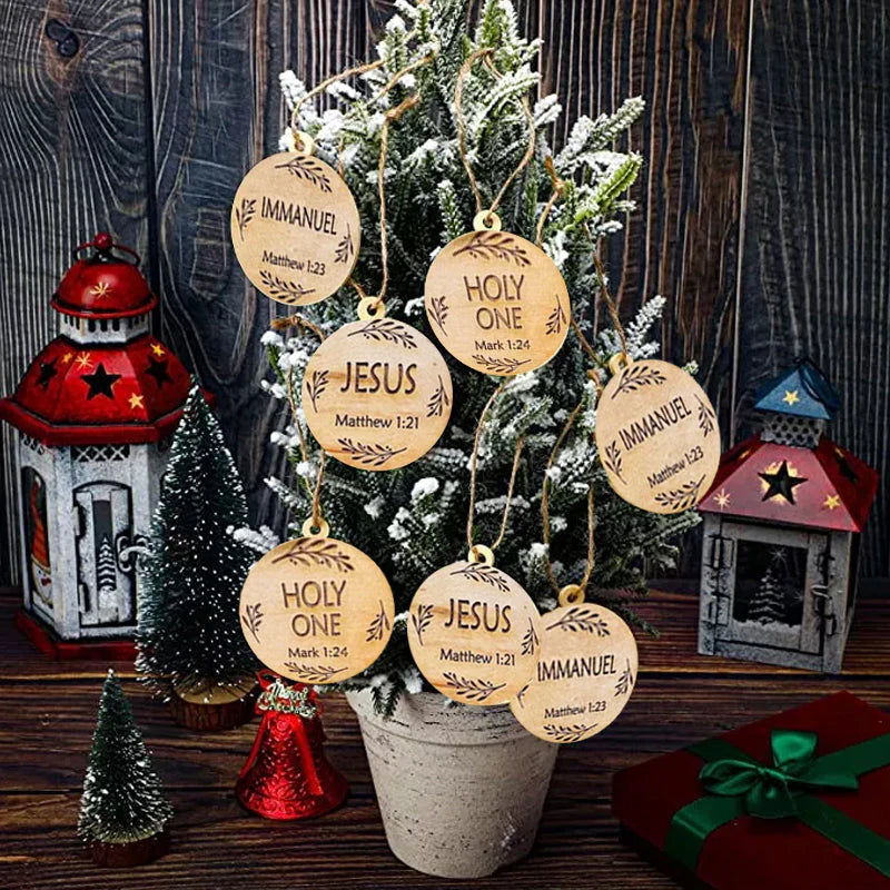 Holzschild mit biblischen Namen – Besinnliche Weihnachtsdekoration!