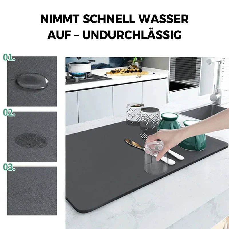 Ultra-saugfähige Küchen-Abtropfmatte – Schnell trocknend & hygienisch