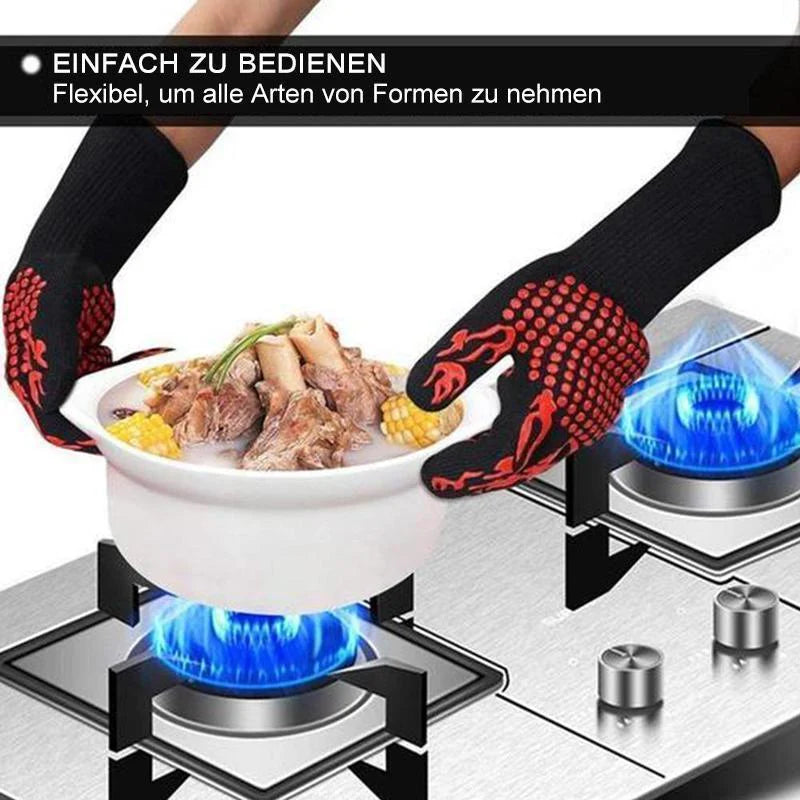 Professionelle Hitzebeständige Grillhandschuhe - 1 Paar