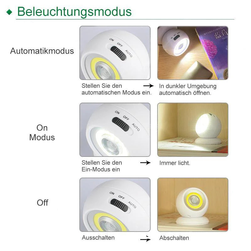 LED-Sensorlicht mit Magnet-Halterung