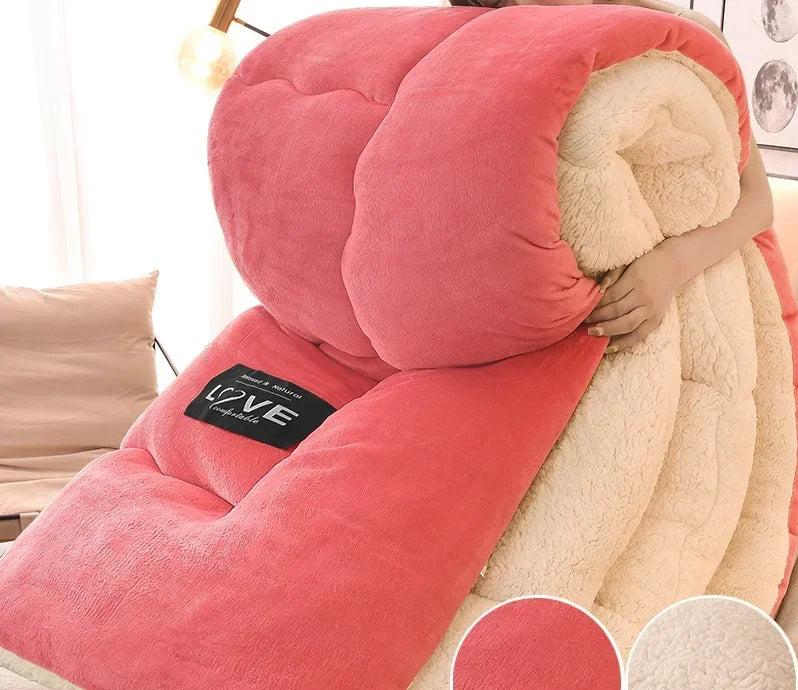 Luxuriöse Winterdecke mit doppellagigem Flanellfleece