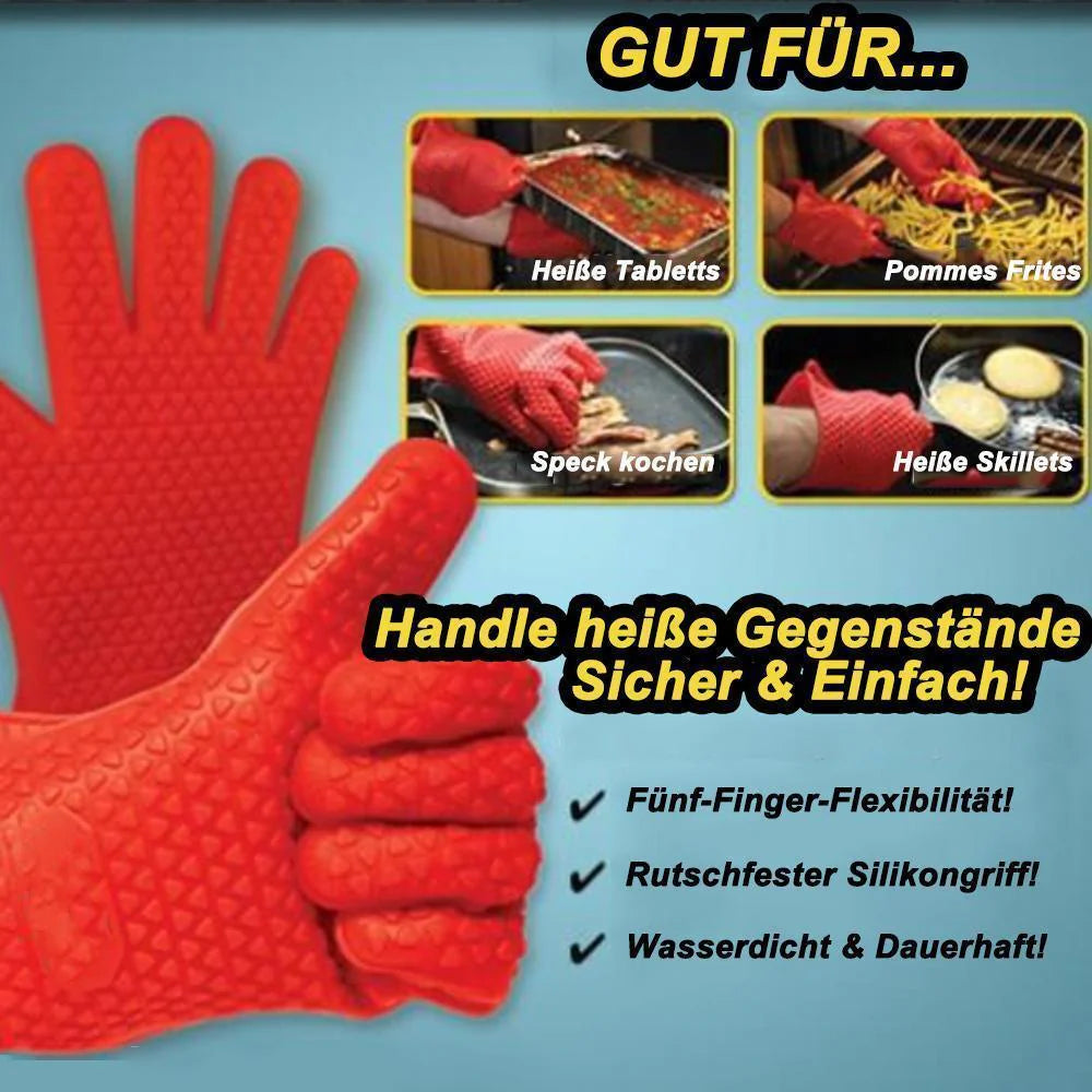 Hitzeschutz-Silikonhandschuhe – Sicheres Greifen bei hohen Temperaturen!