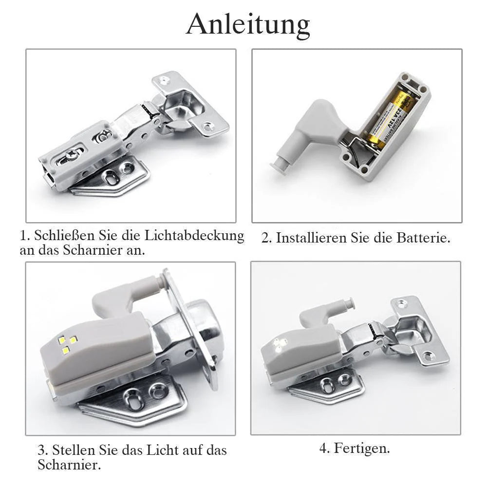 Praktische LED Scharnierbeleuchtung (10er Set)