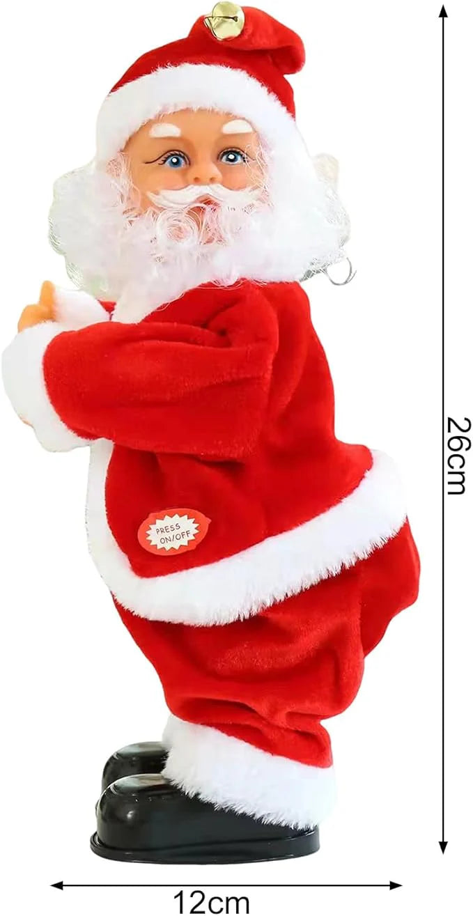 Wackelnder Weihnachtsmann mit fröhlichem Popo