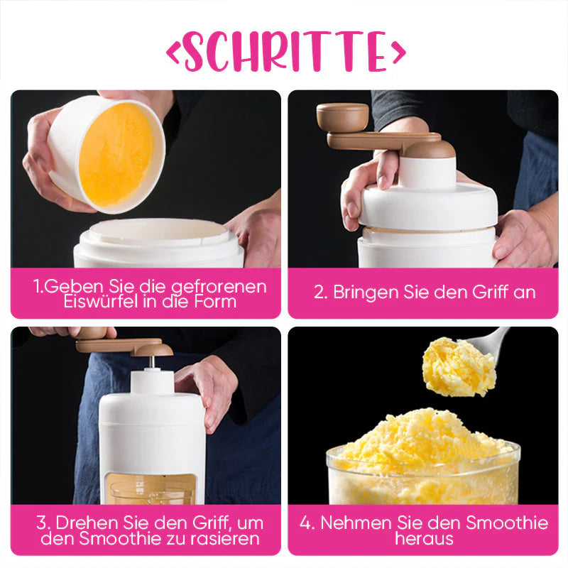 Manuelle Eiscrusher Maschine – Perfekt für erfrischende Drinks!