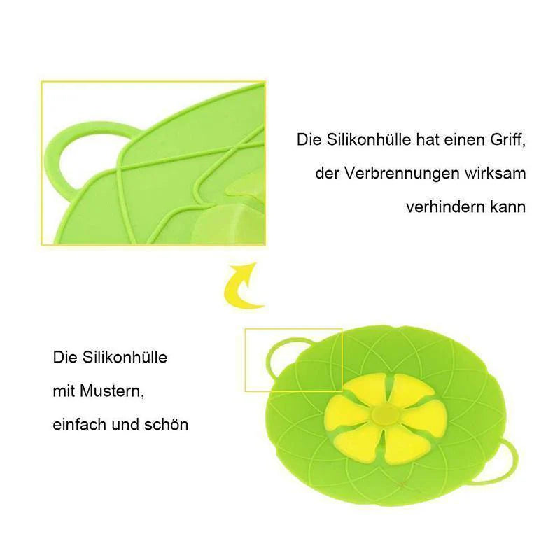 Blumenförmiger Silikon-Überlaufschutz – Perfekt für sauberes Kochen