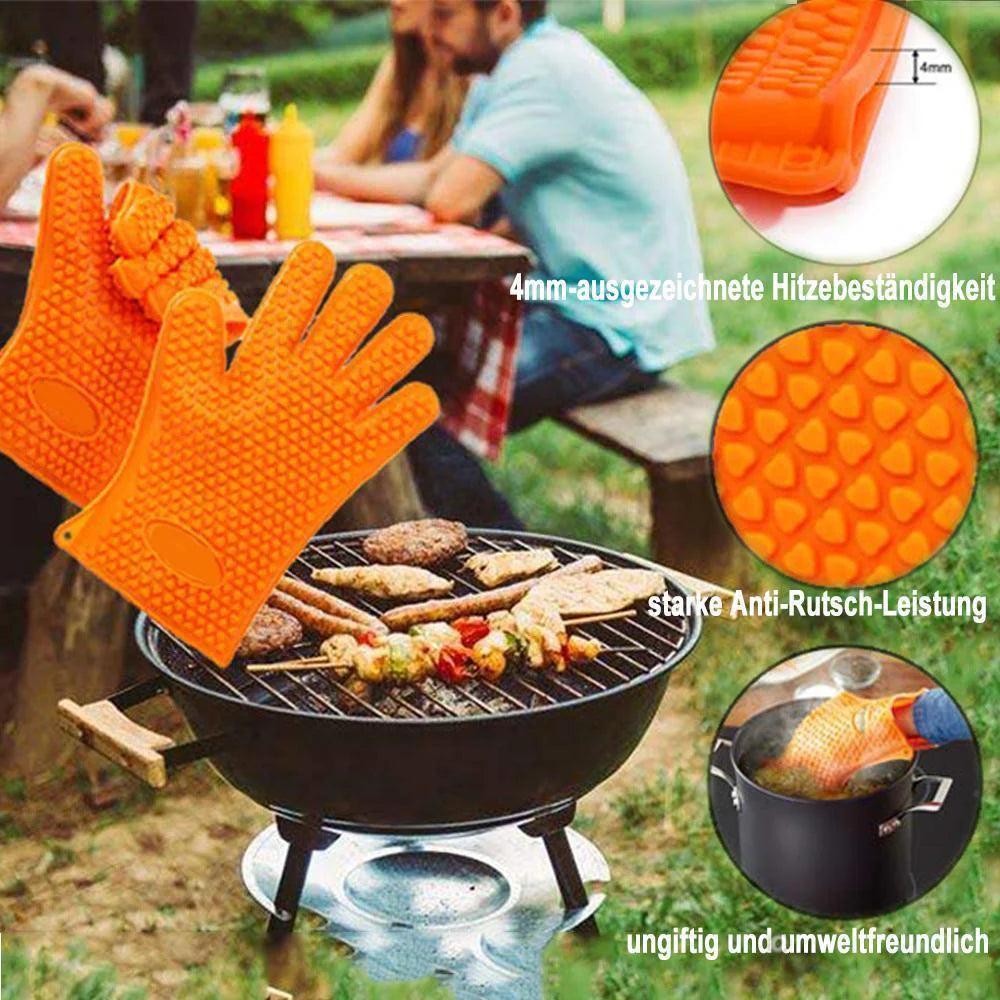 Hitzeschutz-Silikonhandschuhe – Sicheres Greifen bei hohen Temperaturen!