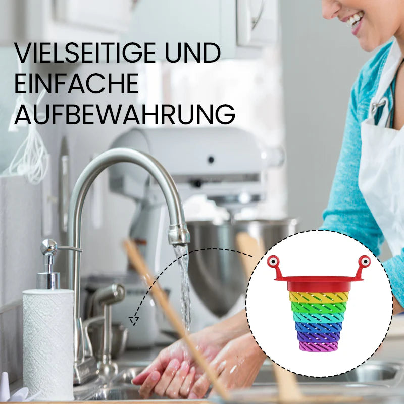 Niedliches Monster-Sieb für die Küchenspüle