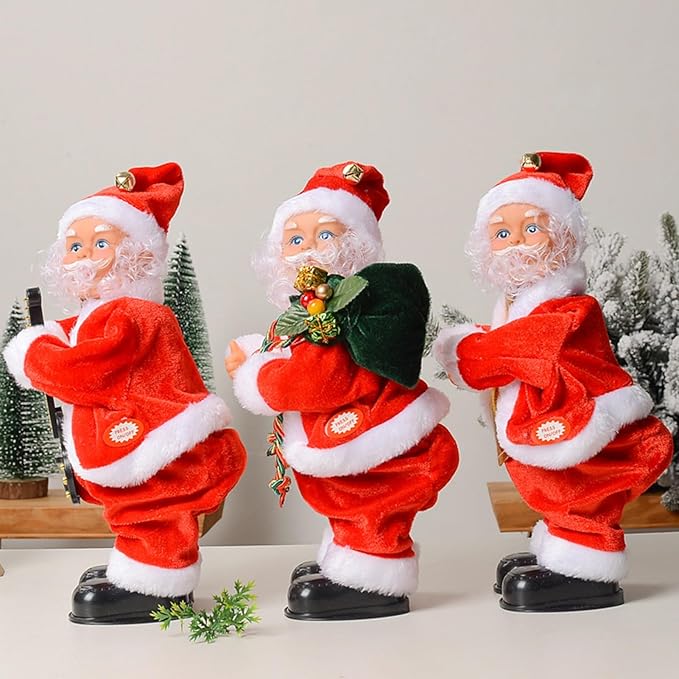 Wackelnder Weihnachtsmann mit fröhlichem Popo