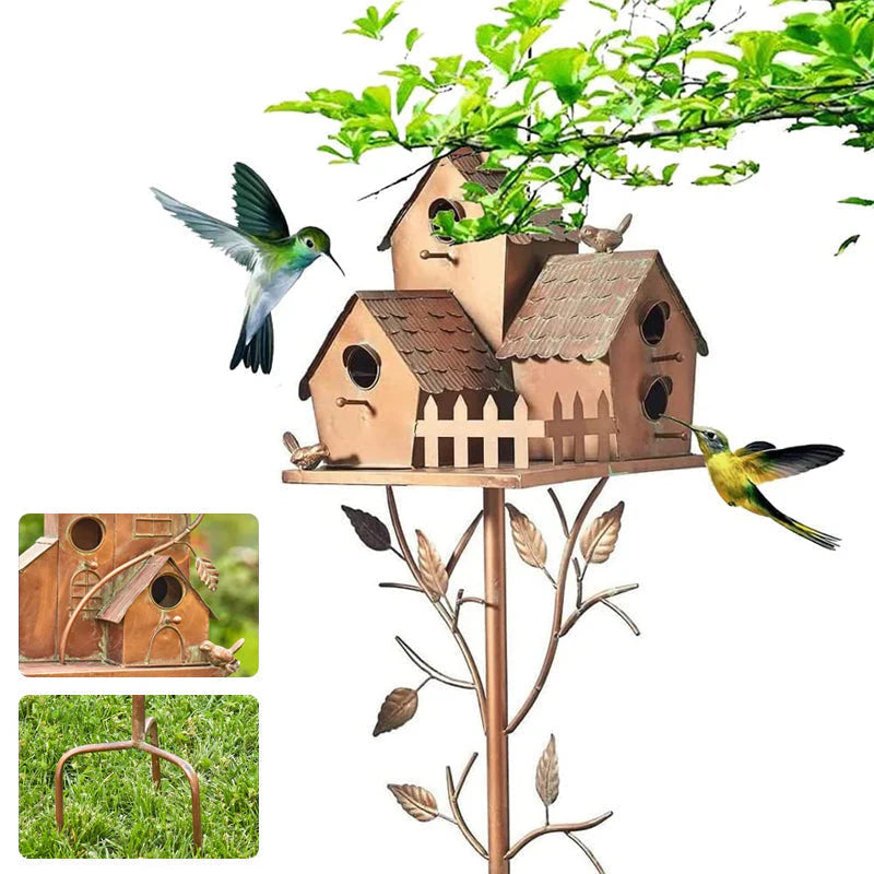 Metall-Vogelhaus für den Garten – Dekorativ & wetterfest