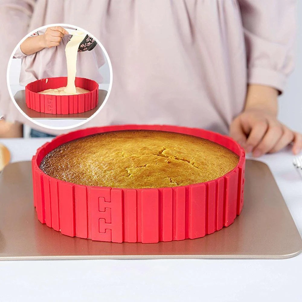Flexibler Silikon-Kuchenform-Set (4-teilig)