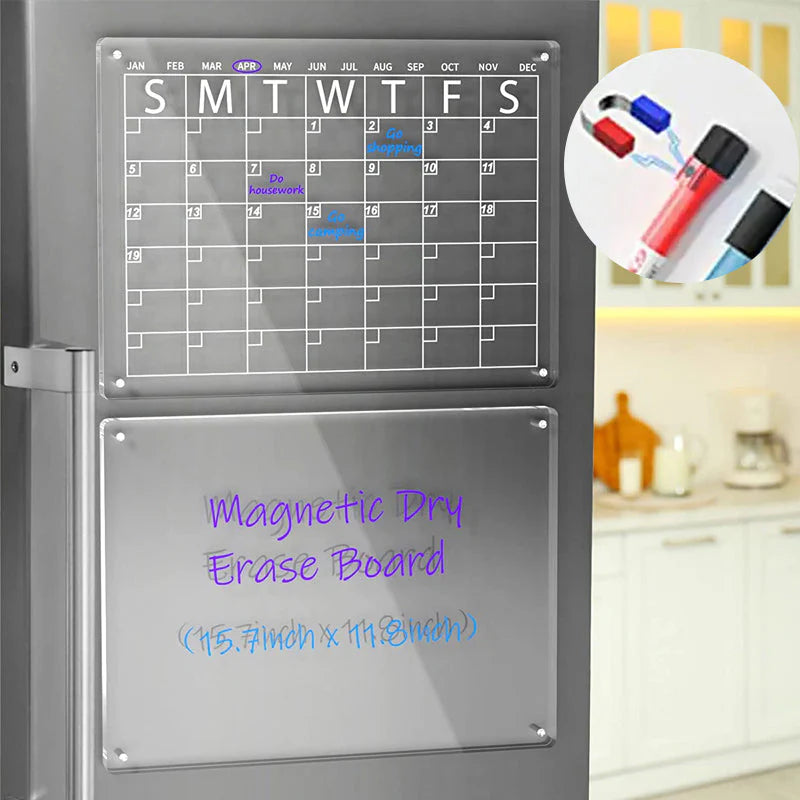 Magnetischer Kühlschrank-Planer mit Memo-Set