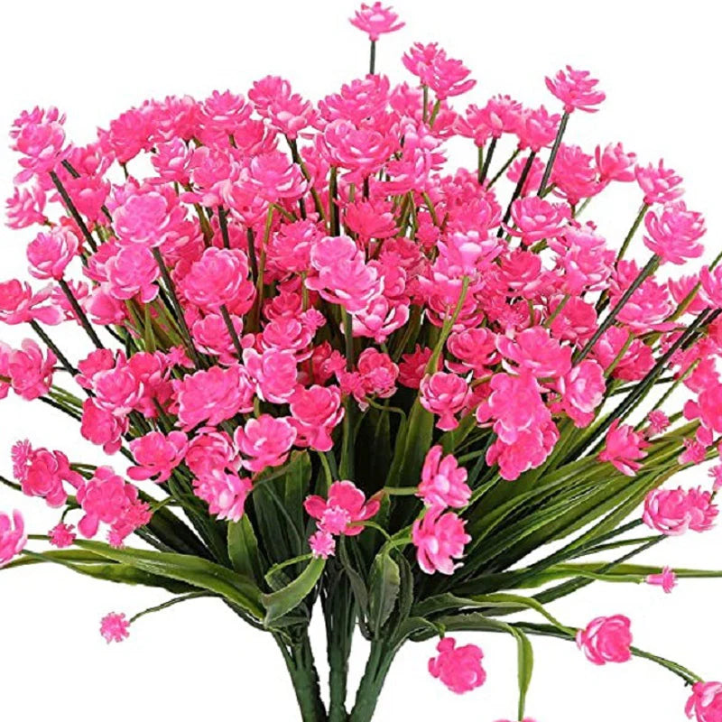 Künstliche Außenblumen im Doppelstrauß